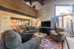 Mammoth Lakes Condo Rental Sunrise 15 - Living Room from the Loft